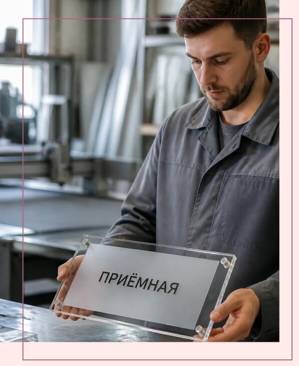 Таблички из оргстекла на заказ в Вологде от 4006 р. | Аванза-Вгд
