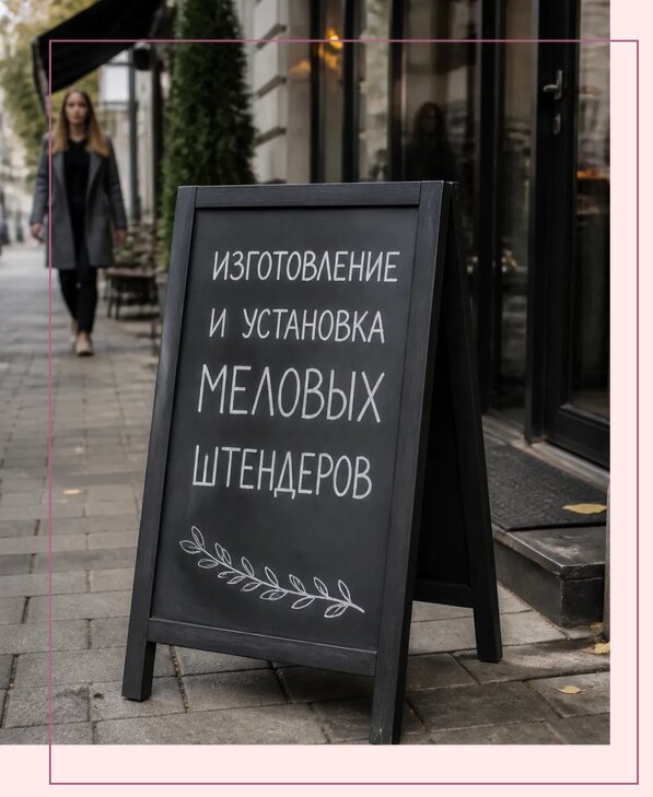 Меловые штендеры в Вологде по цене от 6677 р. | Аванза-Вгд